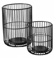 Boltze metalinis žibintas su stikliniu įdėklu CINDY, 14-20 cm