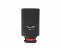 „Tvardy“ ilga smūginė galvutė 1/2 colio šešiakampė 32 mm CR-MO (6/36)