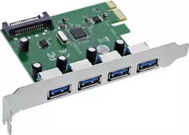 „Controller ST Labs Inline“ sąsajos plokštė – 4x USB A 3.2 Gen 1 – PCIe x1 – Modelis 76666M