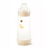 MAM BABY MAM PERFECT START buteliukas nuo dieglių, 320 ml, UNIXEX, smėlio spalvos