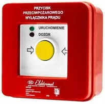 Elektromet Priešgaisrinės apsaugos mygtukas, maitinimo jungiklis, ne-ne-ne-ne, universalūs diodai (230 V AC arba 24 V DC), raudonas/žalias PPWP-5s A - CNBOP sertifikatas