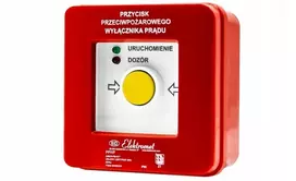 Elektromet Priešgaisrinės apsaugos mygtukas, maitinimo jungiklis, NC-NC, universalūs diodai (230 V AC arba 24 V DC) raudonas/žalias PPWP-3s A - CNBOP sertifikatas