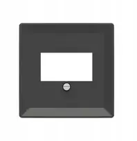 ABB ZONI USB dangtelis, matinės juodos spalvos 5014T-A00040 237 2CHT290040A4237