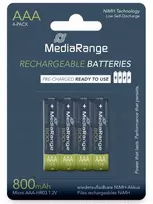 „MediaRange MEDIARANGE“ AAA baterijos, NiMH, 800mAh, lizdinė pakuotė, 4 vnt.