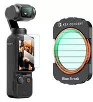 Kf filtras mėlynų juostelių anamorfinėms juostelėms + ekrano stiklas 2in1, skirtas DJI Osmo Pocket 3 / 4 / Kf01.2615
