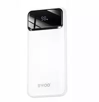 Išorinė baterija Wekome BWOO Itin plona išorinė baterija 22,5 W 10000 mAh, balta