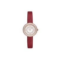 Emporio Armani Laikrodis Kvarcinis Mechanizmas Odinė Apyrankė 30 Mm Baltas Ciferblatas Atsparus Vandeniui 30M Moteriški laikrodžiai AR11532 Regular Watch Box