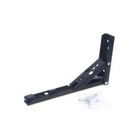 8 -14  Sulankstomas lentynos laikiklis, tvirtas sulankstomas lentynos laikiklis, techninė įranga stalui, darbui, RV, automobiliui, taupantis vietą 8 inches juoda