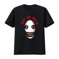 Jeff The Killer spausdinti marškinėliai vyrams Unikalus siaubo dizainas vintage skalauti patogūs minkšti gatvės stiliaus unisex tampomi mada... S įvairiaspalvis