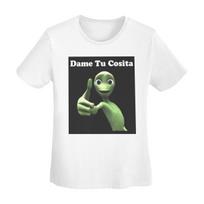 Dame Tu Cosita White TShirt Women Short Sleeve T Shirts Round Neck Clothes Cotton Summer Tees Streetwear S