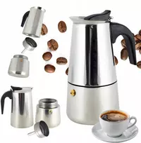 Kavavirė Ofenbach Slėginis kavos aparatas 101100 kawiarka 0.2 L INOX (KAMI-KA-010-30)