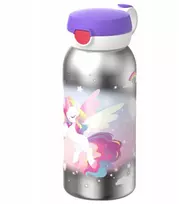 Gertuvė Rosti Mepal Mepal atverčiamas dangtelis Campus plieno butelis 600 ml Vienaragio švytėjimas 107489065411