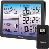 Webber Meteorologinė stotelė WS305C Belaidis jutiklis Barometras DCF Orai