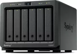 Serveris „SYNOLOGY FS200T“ 6 lizdų „Flashstation“ su „Intel Celeron J4125“, 4GB DDR4, be ECC, 2 x USB 3.2 Gen 1 prievadais