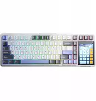 Klaviatūra Aula AULA klaviatūra gasket L99 Dark Gray+Baltas+Mėlyna Raindrop switch RGB
