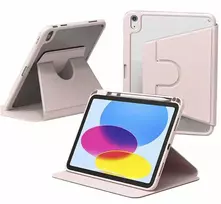 Dėklas na tablet Dux Ducis Dėklas OBROTOWE PENCIL do iPad 10.9 2022 Gen. 10/ 11 2025 A16 Gen. 11 WAKE UP, rožinė