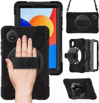 Dėklas na tablet SUPERO Dėklas pancerne Shockproof su laikikliu paskiem do Xiaomi Redmi Pad SE 8.7 2024, juoda