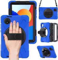Dėklas na tablet Hurtel Dėklas pancerne Shockproof su laikikliu paskiem do Xiaomi Redmi Pad SE 8.7 2024, mėlyna