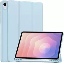 Dėklas na tablet 4kom.pl Dėklas SMART PENCIL do Samsung Galaxy Tab S11 11" SM-X730 SMX736 su klapką, mėlyna