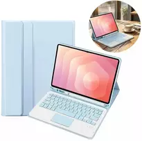 4kom.pl Dėklas i Klaviatūra touchpad do Samsung Galaxy S11 X730 X736 uchwyt na rysik, mėlyna