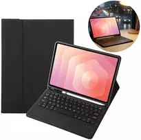4kom.pl Dėklas i Klaviatūra touchpad do Samsung Galaxy S11 X730 X736 uchwyt na rysik, juoda