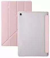 Dėklas na tablet 4kom.pl Dėklas Clear Trifold su podstawką do Samsung Galaxy Tab S6 Lite 2022/24 10.4", rožinė