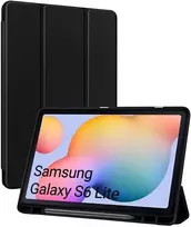 Dėklas na tablet 4kom.pl Smart su laikikliu na rysik do Samsung Galaxy Tab S6 Lite 2022/24 10.4" juoda