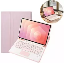 4kom.pl Dėklas i Klaviatūra touchpad do Samsung Galaxy S11 X730 X736 uchwyt na rysik, rožinė