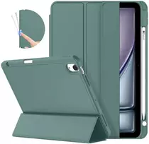 Dėklas na tablet Usams Dėklas SMART PENCIL do iPad Air 11 M3 2025 Gen. 7/ iPad Air 11 M2 2024 Gen. 6, žalia