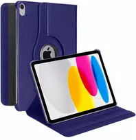 Dėklas na tablet 4kom.pl Dėklas OBROTOWE do iPad 10.9 2022 Gen. 10/ iPad 11 2025 A16 Gen. 11 podstawka, tamsiai mėlyna