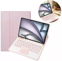 4kom.pl Klaviatūra touchpad do iPad Air 11 M3 2025 / Air 11 M2 2024 GEN 7, 6 rožinė