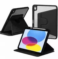 Dėklas na tablet SUPERO Dėklas OBROTOWE PENCIL do iPad 10.9 2022 Gen. 10/ 11 2025 A16 Gen. 11 WAKE UP, juoda