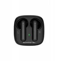 Ausinės belaidės Įstatomos į ausis (į ausis įkišamos tipo) ausinės juoda 25mAh×2 / 200mAh (SMS-J41)