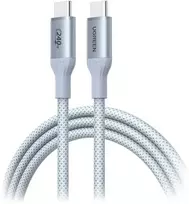 Kabelis USB Ugreen L534 USB-C do USB-C 2m 240W (sidabrinė ir-balta) (UGR5909)