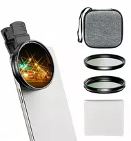 Apexel Apexel Cpl UV Star telefono filtro rinkinys 67 mm spaustuko adapteris 52 mm / APL-67FL3s