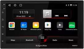 Automagnetola Kruger & Matz KM2010 CarPlay/AndroidAuto automobilio radijas
