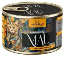 Dolina Noteci MAU Pate and Fillet kalakutiena with peanut butter – šlapias kačių maistas – 185g
