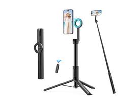 Ulanzi MG-002 Max Magnetic Phone Selfie Stick Tripod with Remote 1.64m Extendable Selfie Tripod for iPhone Livestreaming juoda