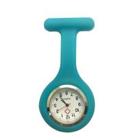 Silicone Women's Portable Pocket Watch with Colorful Design and Time Check Feature žalia