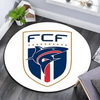 Cabo Verde national football Round Rug, Non Slip Washable Circular Carpet For Living Room Bedroom Playroom, Sports Fan Decor, Holiday Birthday Gift 80cmx80cm