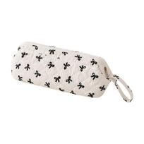 Multi-Purpose Hair Dryer Storage Bag Dustproof Travel Hair Styling Case  Women Hair Tool bow white