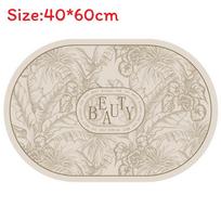 Vintage Cream Style Diatomaceous Bath Mat With Absorbent Quickdry Technology For Bathroom And Shower Area Fantasy Ellipse