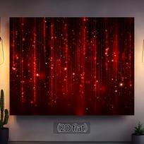 2D plane red shining stars and lighting party backdrop fabric - deep burgundy night sky with sparkly banners polyester fiber 47.2x31.5inch/120*80cm