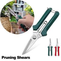 Upgrade 190mm Straight Head Pruning Shears Non-slip Handle Garden Scissors For Fruit Vegetable Picking Multi Purpose Scissor žalia