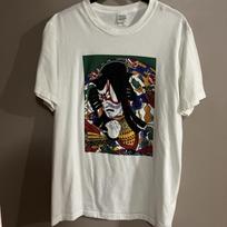 Vintage Style Japanese Kabuki Theater Graphic T-Shirt White XL Printstar Art XL