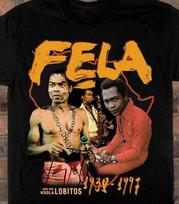 Fela Kuti black Collage T-shirt, Unisex Short Sleeve Shirt S