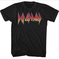 Def Leppard Color Logo Men's T Shirt Rock Music Band Merch XL