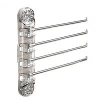 Suction Cup Towel Rack Wall-mounted Towel Rack No Drilling Rotatable Swing Arm Towel Rack with Suction Cup Design for Easy