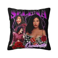 Beautiful Selena Quintanilla Pillowcase Soft Polyester Cushion Cover Decorative Pillow Case Cover Car Drop Shipping 40X40Cm Peach skin 18*18(CM)-1Pcs
