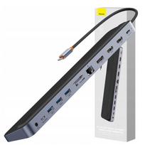 Baseus Multifunctional Usb-C Hub 12In1 For Laptop Phone With 100W Pd Cable pilka
